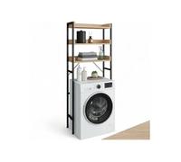Etagère de salle de bain style industriel 67 x 25 x 165,5 cm Bois clair industriel, Chêne Sonoma