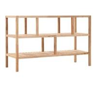 Étagère de salle de bain Bois de noyer massif 100x40x65 cm Beige G