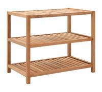 vidaXL Étagère de salle de bain Bois de noyer massif 65 x 40 x 55 cm 247606