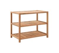 vidaXL Étagère de salle de bain Bois de noyer massif 65 x 40 x 55 cm 247606