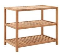 Étagère de salle de bain Bois de noyer massif 65x40x55 cm Marron G