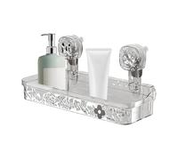 Étagère de salle de bain d'aspiration, tasse d'aspiration organisateur de douche - éponge d'étagère de douche | Organisateur de stockage amovible avec trous de drainage, pas de grille pour