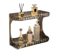 Étagère de salle de bain élégante à double couche, cadre robuste, rangement sécurisé pour produits cosmétiques pour décoration de la maison