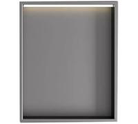 Étagère de salle de bain en acier inoxydable, organiseur mural encastré pour articles de toilette et shampooing, grande capacité et solution de rangement étanche