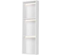 Étagère de salle de bain en acier inoxydable, organiseur mural encastré pour articles de toilette et shampooing, grande capacité et solution de rangement étanche