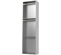 Étagère de salle de bain en acier inoxydable, organiseur mural étanche pour articles de toilette et shampooing, étagère encastrée de grande capacité