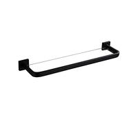 Étagère de salle de bain en verre trempé - Fixation murale avec support en acier inoxydable brossé pour le rangement et l'organisation
