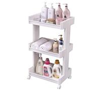 Étagère de salle de bain étagère en plastique étagère de rangement à 3 niveaux étagère de rangement étagère de salle de bain empilable organisateur de cuisine étagères de salle de bain (Couleur