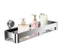 Étagère de salle de bain - Étagères de rangement murales - Gobelets à ventouse pour salle de bain - Étagère organisée en acier inoxydable - Support anti-rouille et rangement pour la maison et l'hôtel