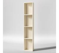 Étagère de salle de bain étanche de grande capacité en acier inoxydable pour shampooing, articles de toilette, papier toilette, polyvalente, intégrée, pour cuisine, salon, chambre à coucher (blanc, 28