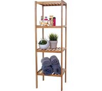 Étagère De Salle De Bains Hwc-B18, Armoire, Bambou 110x34x33cm Multicolore