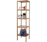 Étagère De Salle De Bains Hwc-B18, Armoire, Bambou 140x34x33cm Multicolore