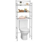 Etagère de salle de bain MARSA, rangement pour WC/lave-linge, en métal chromé Chromé G
