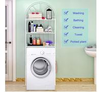 Étagère de Salle de Bain MENGDA - Blanc - 3 niveaux - 65*34*178cm