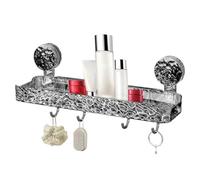 Étagère de salle de bain - Organiseur de douche à ventouse - Rectangulaire - Support suspendu compact - Outil de batteur de douche - Appareil monté pour la maison, la salle de bain - Accessoires de