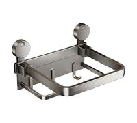 Étagère de salle de bain pliable avec ventouse en aluminium pour une installation facile et des solutions d'économie d'espace, idéale pour ranger les articles de toilette et les accessoires