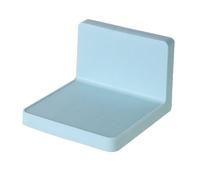 Étagère de salle de bain sans perçage - Montez les accessoires de cuisine proprement | Console modulaire de forme carrée lisse | Profil de 10,2 cm + dos adhésif puissant | Entité polymère synthétique