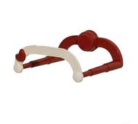 Étagère de salle de bain télescopique à ventouse, support de rangement réglable pour éponges et savon, organiseur mural sans perçage avec forte tenue, rouge (1)
