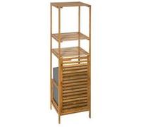 Colonne salle bain Varia naturel panier linge bambou