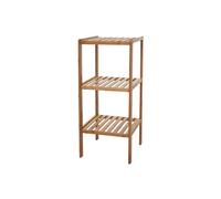 Étagère De Salle De Bains Hwc-B18, Armoire, Bambou 80x34x33cm Multicolore