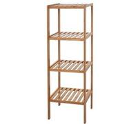 Étagère De Salle De Bains Hwc-B18, Armoire, Bambou 110x34x33cm Multicolore