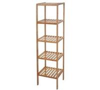 Étagère De Salle De Bains Hwc-B18, Armoire, Bambou 140x34x33cm Multicolore