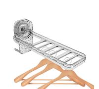 Étagère de séchage murale pliable - Cintre mural gris, gobelet à ventouse durable, six trous - Multi ligne, pliable pour le design de rack | Cintre de voyage pour l'intérieur et l'extérieur