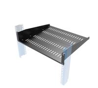 Étagère de serveur ventilée 2U, profondeur de 40,6 cm, plateau cantilever réglable pour rack d'équipement réseau de 48,3 cm