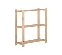 Etagère de stockage 3 niveaux 80x28,5x90 cm Bois de pin massif