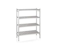 Etagère de stockage alu. polypro. h 170cm -