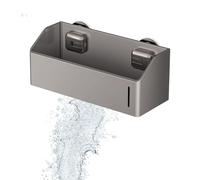Étagère de stockage d'aspiration murale - Rack adhésif en acier creux, organisateur de panier à vide | Porte-douche de salle de bain pour shampooing, lavage du corps, étagère de montage mural polyvale