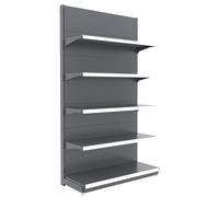 Étagère de supermarché à 5 niveaux pour épicerie, pharmacies et garages (120 x 43 x 165 cm)