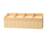 Étagère de supermarché en bois non peint à l'échelle 1/12 - Meubles miniatures pour maison de poupée - Accessoire de projet d'artisanat créatif