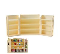 Étagère de supermarché miniature - Meubles pour poupées | Accessoire | Décoration pour le paysage domestique | Jouets dans un espace réduit | Meubles de scène | Disposition du magasin |