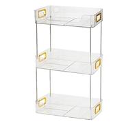 Étagère de Support de cosmétique, Plateau d'accent de Salle de Bain élégant, Collection de Toilettes de Parfum, Sauve Un Espace de lavabo Bien Range