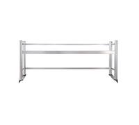 Étagère de table de préparation en acier inoxydable, étagères de cuisine et support pour micro-ondes, nizer de comptoir (110 x 30 cm, 1 niveau) - Durable, design peu encombrant pour une cuisson