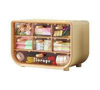 Étagère de table - Étagère de rangement de bureau de grande capacité, fournitures de bureau, commode mignonne, poignée de rangement robuste, esthétique pour bureau, chambre, salle de bain, cuisine