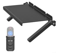 Étagère de télévision de 33 cm de large pour décodeur de câbles et routeur, hauteur réglable, construction ABS, design peu encombrant, installation facile pour téléviseurs muraux et petits espaces de