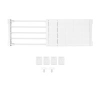 Étagère de Tension, Largeur de 24 Cm d'installation Simple 20 Kg Roulement Large Diviseur d'armoire 'Application PP Tube en Acier Durable pour la Maison (50-80cm / 19.7-31.5in Longueur)