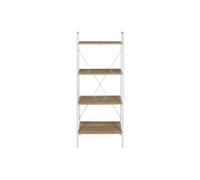 Etagere - HOME DECO FACTORY - Bois et Metal - Industrielle - Marron et Blanc