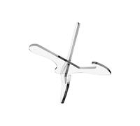 Étagère décorative en polyacrylate transparent avec cadre inconnu - Large face supplémentaire - Gain de place - Pour livres, plats, images, squelettes - Construction solide - Planificateur d'assiettes