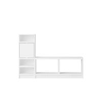 Étagère D'entrée Empilée Configuration 1 Blanc