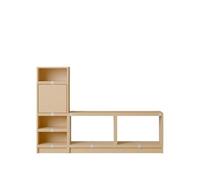 Étagère D'entrée Empilée Muuto Configuration 1 Chêne