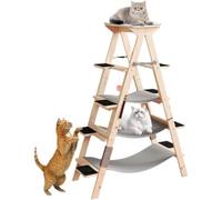 Étagère d'escalade à 5 niveaux avec hamacs pour chats - Améliore l'exercice et la relaxation pour vos amis félins