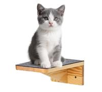 Étagère d'escalade pour chats - Meubles d'escalade et de couchage en bois - Planche murale pour chat - Pour maison, bureau, appartement, salon, cuisine et coin maison