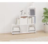 Étagère d'escalier blanc brillant 107 cm Matériau dérivé du bois