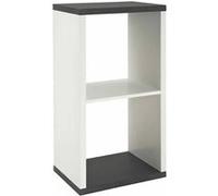 HAKU étagère Optique Granit, Blanc, MDF - Dim.: L 43 cm x H 84 cm x P 30 cm, Style: Modern