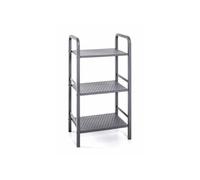 HAKU étagère Gris, métal - Dim.: L 40 cm x H 81 cm x P 28 cm, Style: Modern