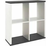 HAKU Möbel étagère Optique Granit, Blanc, MDF - Dim.: L 80 cm x H 86 cm x P 30 cm, Style: Modern