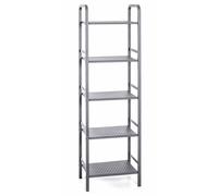 HAKU étagère Gris, métal - Dim.: L 40 cm x H 137 cm x P 28 cm, Style: Modern
